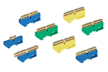 Заказать Клеммный блок "N" T005-0609/8B, 6х9, 8 отверстий, синий изолятор (NVA)