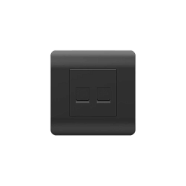 Заказать (NEW3-E) Розетка компьютерная 2хRJ45, черный