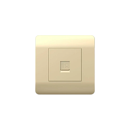 Заказать (NEW3-E) Розетка компьютерная 1хRJ45, шампань