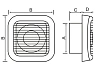 Вентилятор ванной комнаты MTG A120N-K с клапаном (белый) - Фото #2