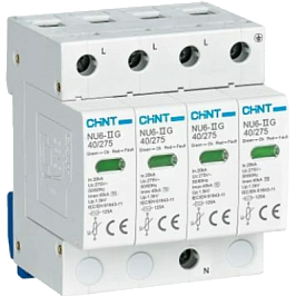 Заказать Ограничитель имп. перенапр. NU6-IIG 3Р In=25kA Uc=440B Im=65kA (R)